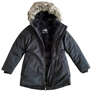 North Face Girls Arctic Swirl Down Jacket Parka